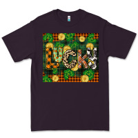 Plum st patricks day lucky clover and coins Premium Tee - CowGirlArtShop