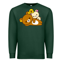 Sports Green rilakkuma rila head shirt Premium Sweatshirt - artisFamous