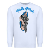 White b.i.l.l.i.e  e i.li.s.h  official  bling  t shirt Premium Sweatshirt - artisFamous