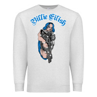 Oatmeal Heather b.i.l.l.i.e  e i.li.s.h  official  bling  t shirt Premium Sweatshirt - artisFamous