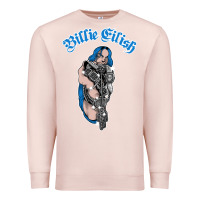 Pale Pink b.i.l.l.i.e  e i.li.s.h  official  bling  t shirt Premium Sweatshirt - artisFamous