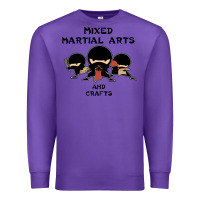 Purple mixed martial arts and crafts Premium Sweatshirt - artisFamous