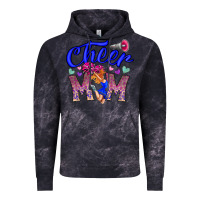 Cloud Black Cheer Mom Vintage Hoodie - CowhideDigitalArt