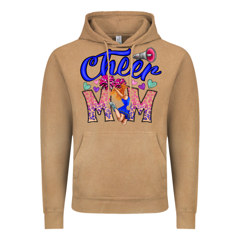 Cheer Mom Vintage Hoodie by CowhideDigitalArt | Teevron