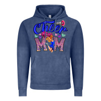 Vintage Denim Cheer Mom Vintage Hoodie - CowhideDigitalArt