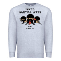 Heather Grey mixed martial arts and crafts Premium Sweatshirt - artisFamous
