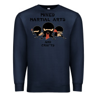Navy mixed martial arts and crafts Premium Sweatshirt - artisFamous