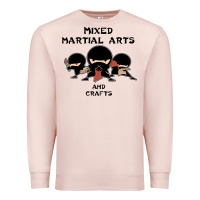 Pale Pink mixed martial arts and crafts Premium Sweatshirt - artisFamous