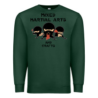 Sports Green mixed martial arts and crafts Premium Sweatshirt - artisFamous