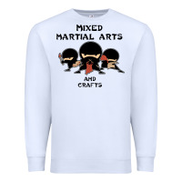White mixed martial arts and crafts Premium Sweatshirt - artisFamous