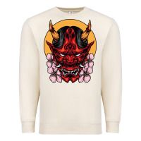 Sandshell demon oni mask Premium Sweatshirt - artisFamous