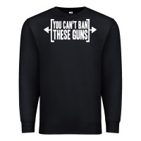 Black you can't ban these guns Premium Sweatshirt - artisFamous