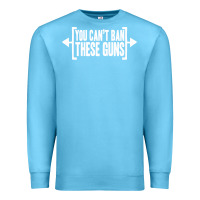 Ocean Blue you can't ban these guns Premium Sweatshirt - artisFamous