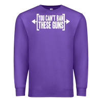Purple you can't ban these guns Premium Sweatshirt - artisFamous