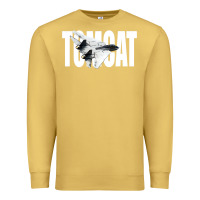 Antique Gold f 14 tomcat f14 navy jet fighter plane tshirt pilot t shirt Premium Sweatshirt - artisFamous