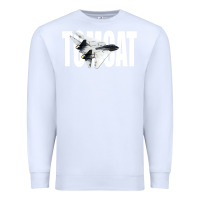 White f 14 tomcat f14 navy jet fighter plane tshirt pilot t shirt Premium Sweatshirt - artisFamous