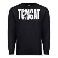 Black f 14 tomcat f14 navy jet fighter plane tshirt pilot t shirt Premium Sweatshirt - artisFamous