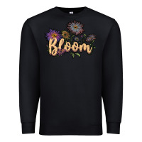 Black bloom Premium Sweatshirt - JahusDesignShop