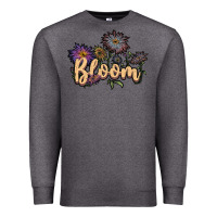 Charcoal Heather bloom Premium Sweatshirt - JahusDesignShop