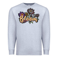 Heather Grey bloom Premium Sweatshirt - JahusDesignShop