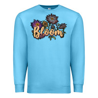 Ocean Blue bloom Premium Sweatshirt - JahusDesignShop