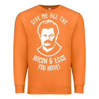 Carrot Ron tv show parks Swanson - Bacon & Eggs Premium Sweatshirt - artisFamous
