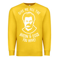 Lemon Ron tv show parks Swanson - Bacon & Eggs Premium Sweatshirt - artisFamous