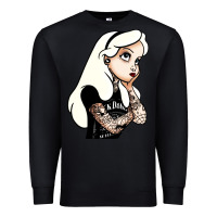 Black alice in wonderland Premium Sweatshirt - artisFamous