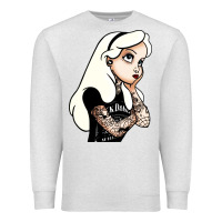 Oatmeal Heather alice in wonderland Premium Sweatshirt - artisFamous