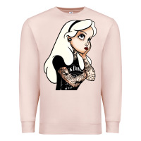 Pale Pink alice in wonderland Premium Sweatshirt - artisFamous