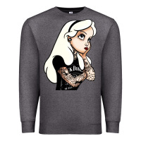 Charcoal Heather alice in wonderland Premium Sweatshirt - artisFamous