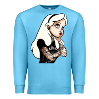 Ocean Blue alice in wonderland Premium Sweatshirt - artisFamous