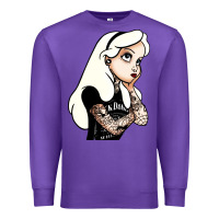 Purple alice in wonderland Premium Sweatshirt - artisFamous