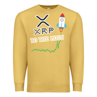 Antique Gold xrp to the moon Premium Sweatshirt - artisFamous