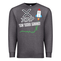Charcoal Heather xrp to the moon Premium Sweatshirt - artisFamous