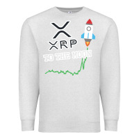 Oatmeal Heather xrp to the moon Premium Sweatshirt - artisFamous