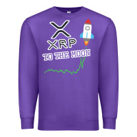 Purple xrp to the moon Premium Sweatshirt - artisFamous