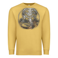 Antique Gold cobra k.a.i rusted steel snake lo go graphic t shirt Premium Sweatshirt - artisFamous