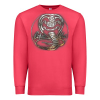 Cardinal cobra k.a.i rusted steel snake lo go graphic t shirt Premium Sweatshirt - artisFamous