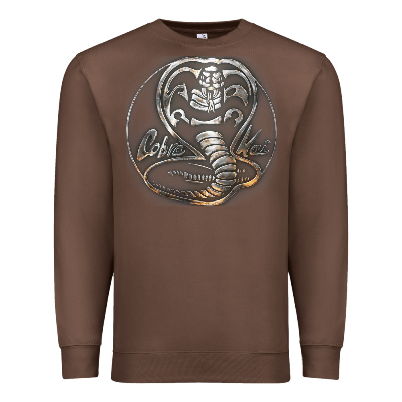Cobra K.a.i Rusted Steel Snake Lo Go Graphic T Shirt Premium Sweatshirt by artisFamous | Teevron