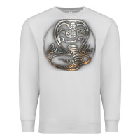 Dove Grey cobra k.a.i rusted steel snake lo go graphic t shirt Premium Sweatshirt - artisFamous