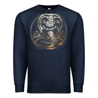 Navy cobra k.a.i rusted steel snake lo go graphic t shirt Premium Sweatshirt - artisFamous