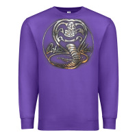 Purple cobra k.a.i rusted steel snake lo go graphic t shirt Premium Sweatshirt - artisFamous