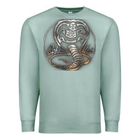 Seafoam cobra k.a.i rusted steel snake lo go graphic t shirt Premium Sweatshirt - artisFamous