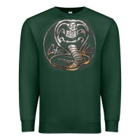 Sports Green cobra k.a.i rusted steel snake lo go graphic t shirt Premium Sweatshirt - artisFamous