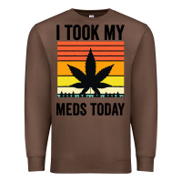 Chestnut i took my meds today Premium Sweatshirt - artisFamous