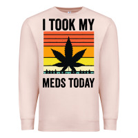 Pale Pink i took my meds today Premium Sweatshirt - artisFamous
