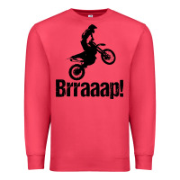 Cardinal brraaap funny dirt bike Premium Sweatshirt - artisFamous