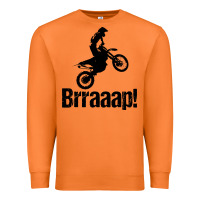 Carrot brraaap funny dirt bike Premium Sweatshirt - artisFamous