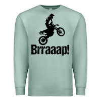 Seafoam brraaap funny dirt bike Premium Sweatshirt - artisFamous